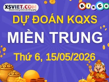 Dự đoán KQXSMT 15-05-2026 (Thứ Sáu), Soi cầu XS Miền Trung 15-05-2026