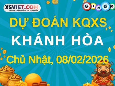 Dự đoán KQXS xổ số Khánh Hòa 08-02-2026 (Chủ Nhật), Soi cầu XSKH 08-02-2026